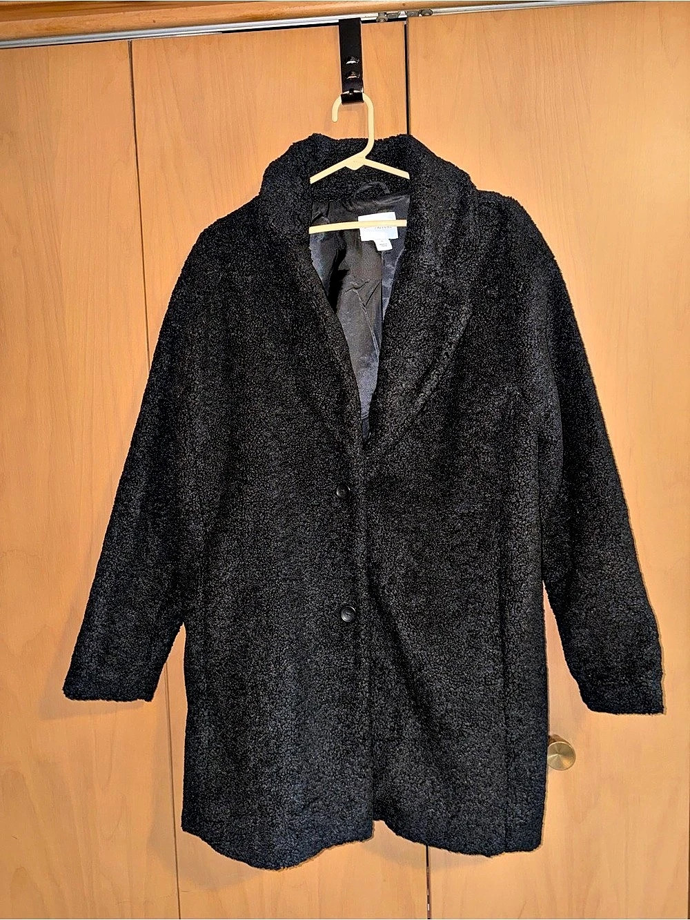 Black Teddy Blazer Jacket in Size Medium